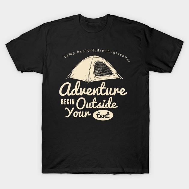 adventure tent T-Shirt by Shapwac12